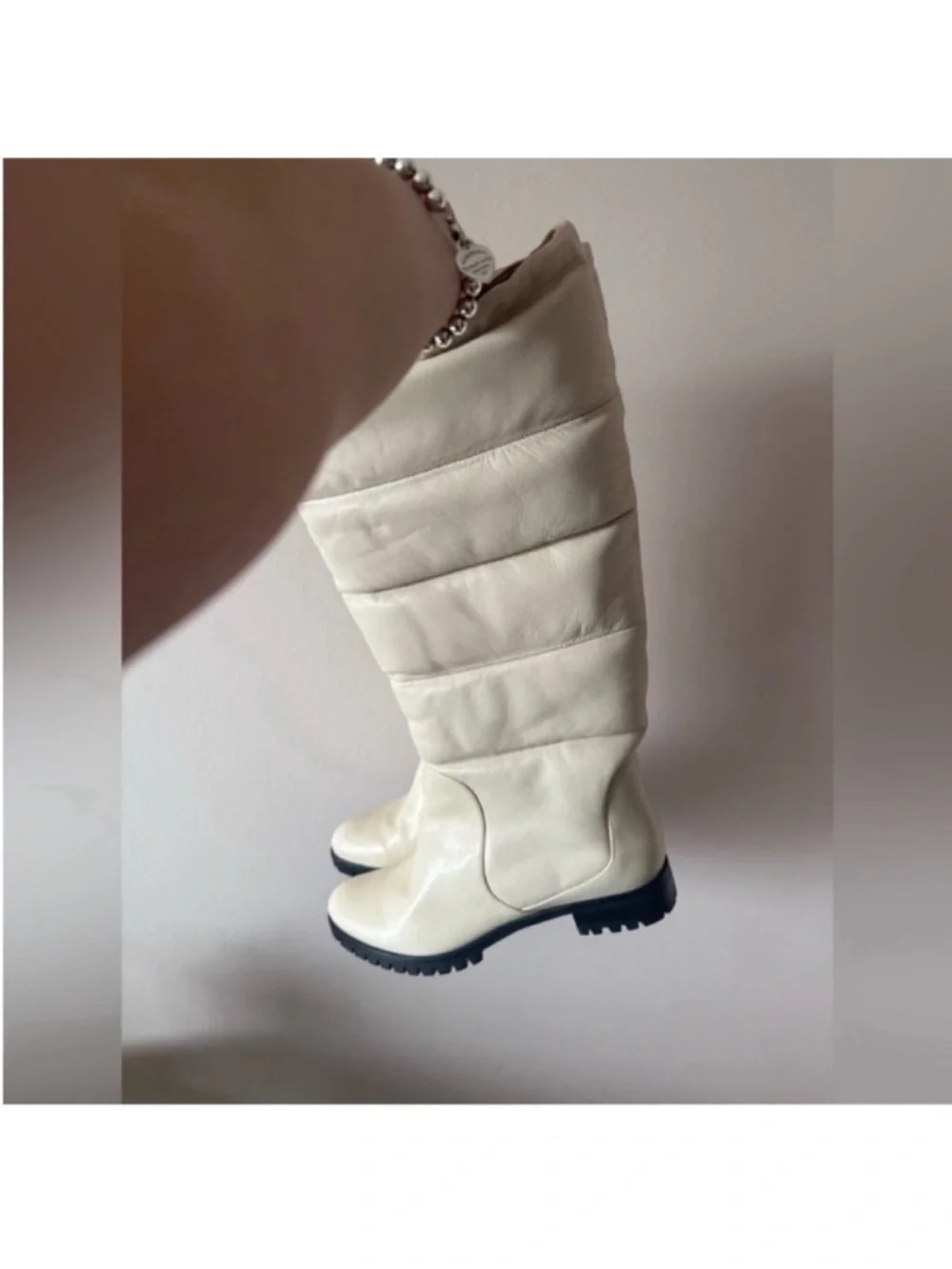Alexandre Birman Clarita Quilted Leather Boots NWT 41.5 EU